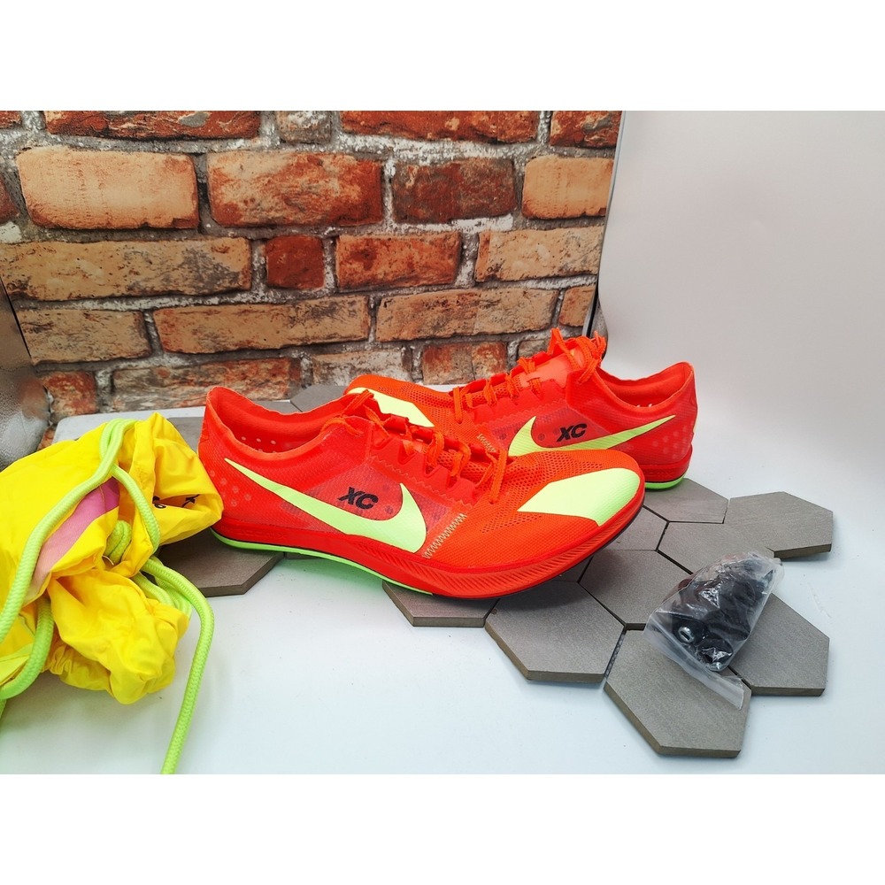 Nike ZoomX Dragonfly XC Cross Country Spikes Orange Volt Men Sz 12.5 Bag Spikes - Picture 2 of 10